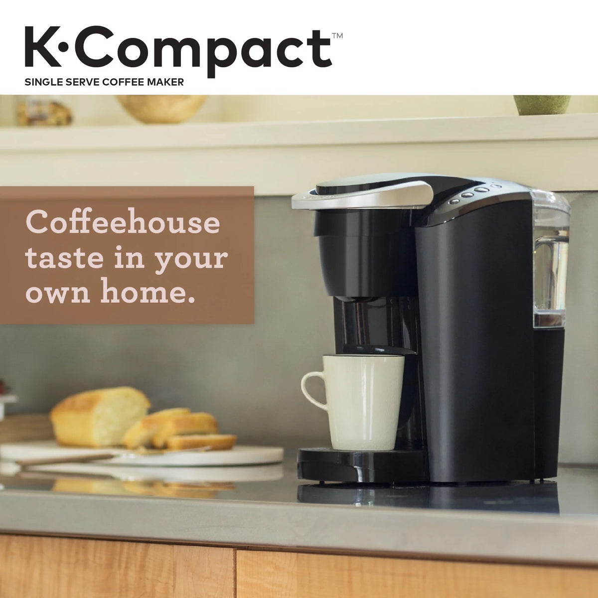 Black Single-Serve K-Cup Pod Coffee Maker M823924