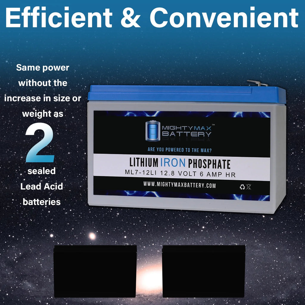 12V 7AH Lithium Replacement Battery 2 Pack P56249