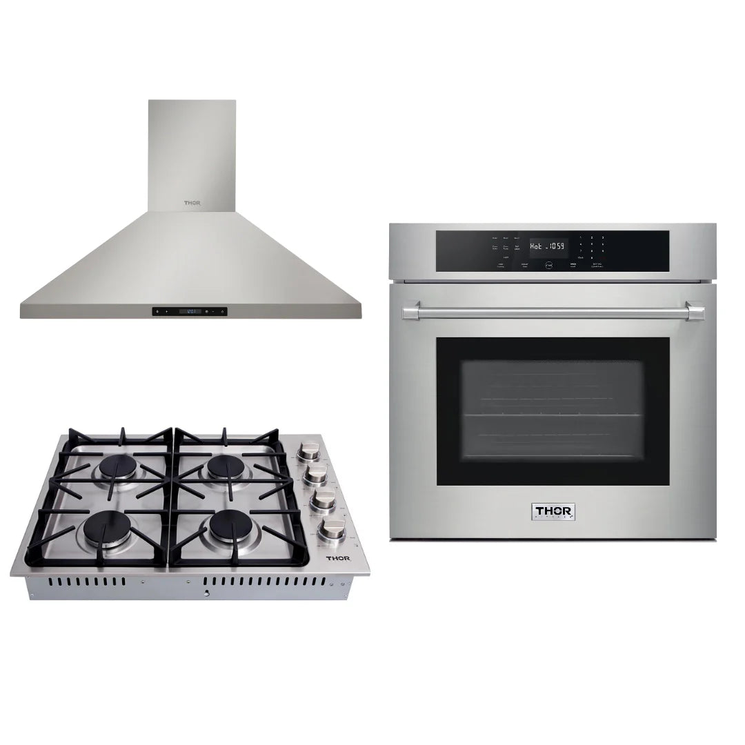 30 Wall Oven, Drop-in Cooktop, Range Hood V621576