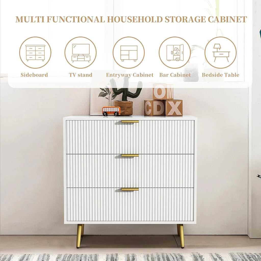 Modern 6 Drawer Wood Dresser D8205
