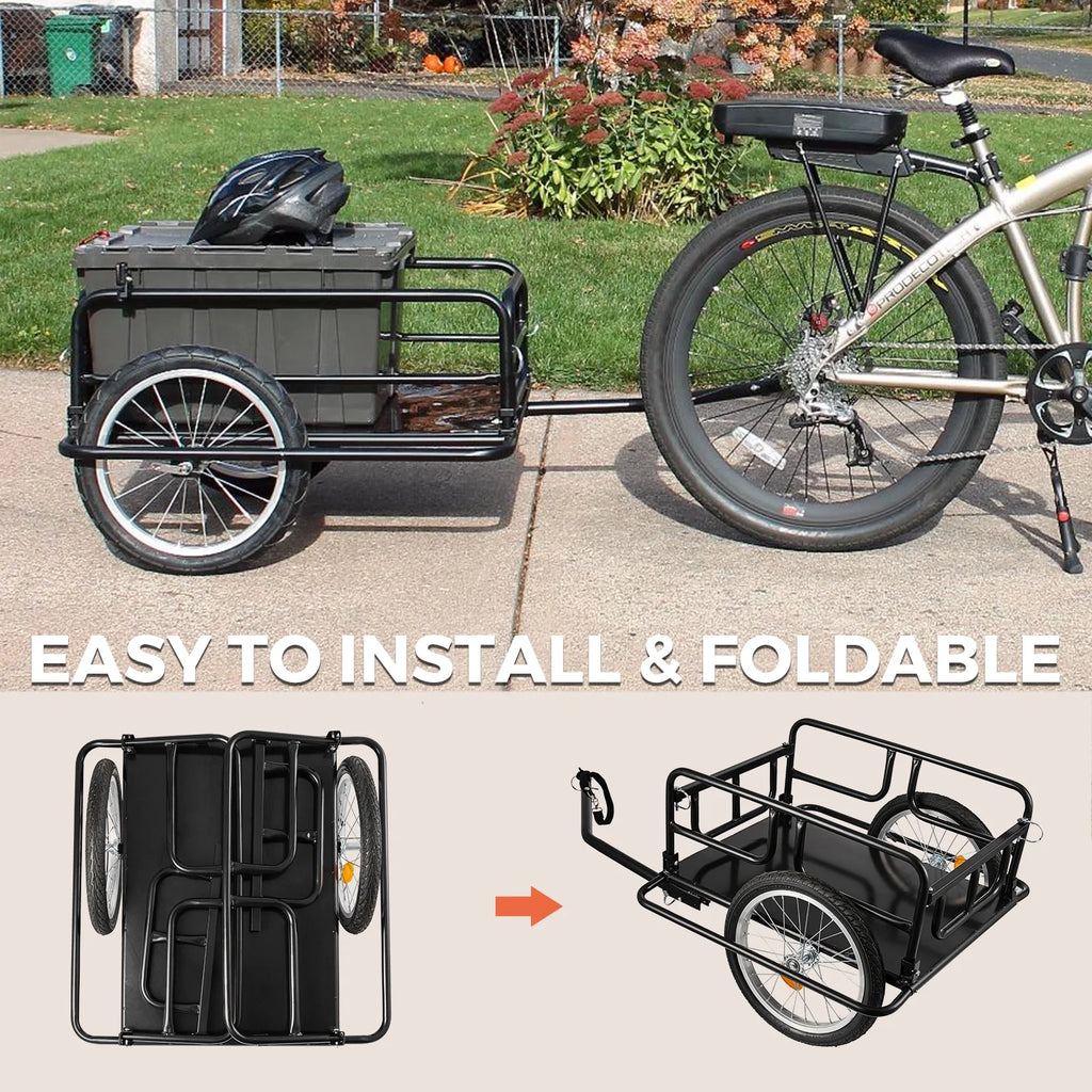 Foldable Bike Cargo Trailer with 16'' Wheels F277709