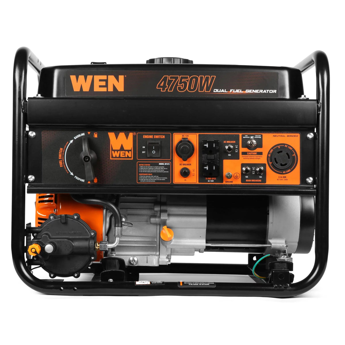4750-Watt Dual Fuel Portable Generator N709858