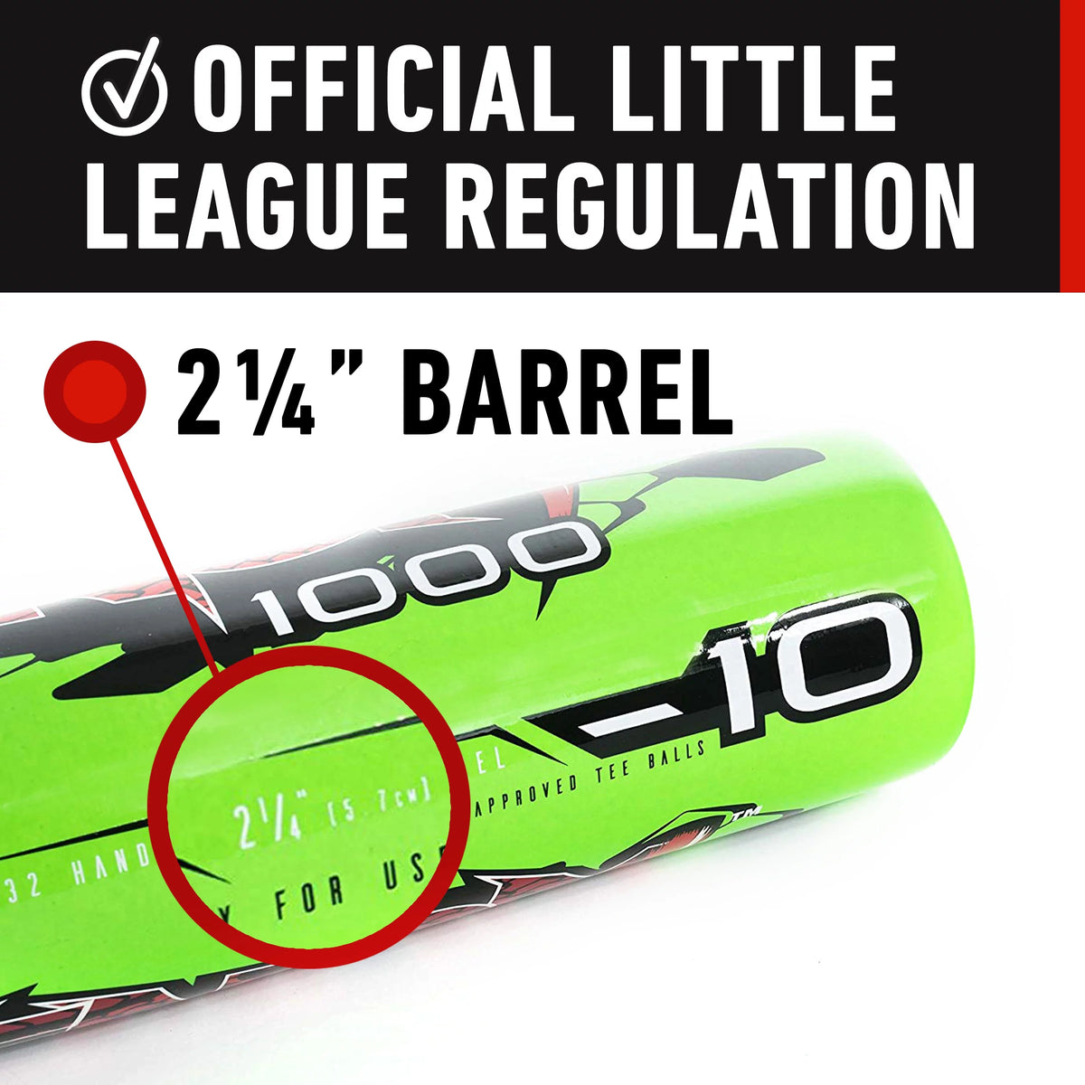 Green Youth Tee Ball Bat L38395