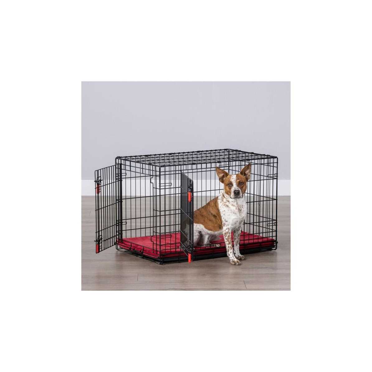 Double Door Wire Dog Crate with Divider Panel X844217