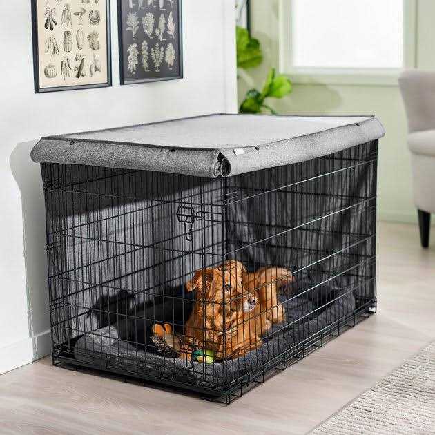 Faux Linen Dog Crate Cover B45070