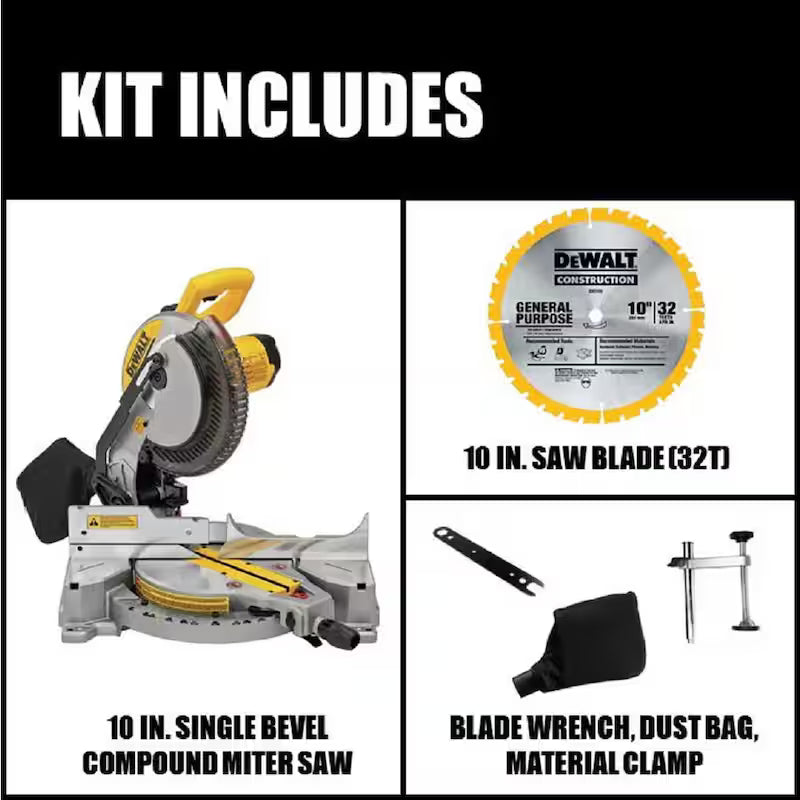10 in. 15 Amp Single Bevel Compound Miter Saw K40585