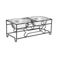 Modern Double Elevated Dog Bowls V9047