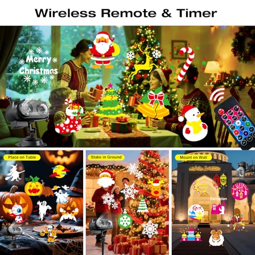 Christmas Halloween Outdoor Projector Lights B77226