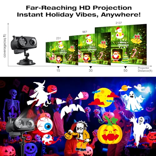 Christmas Halloween Outdoor Projector Lights B77226