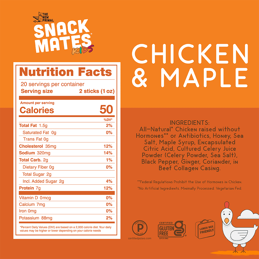 All-Natural Chicken Mini Meat Sticks 8 Packs 40 Mini-Sticks N17857