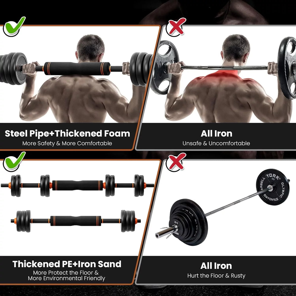 Adjustable Dumbbell Set Black N1982