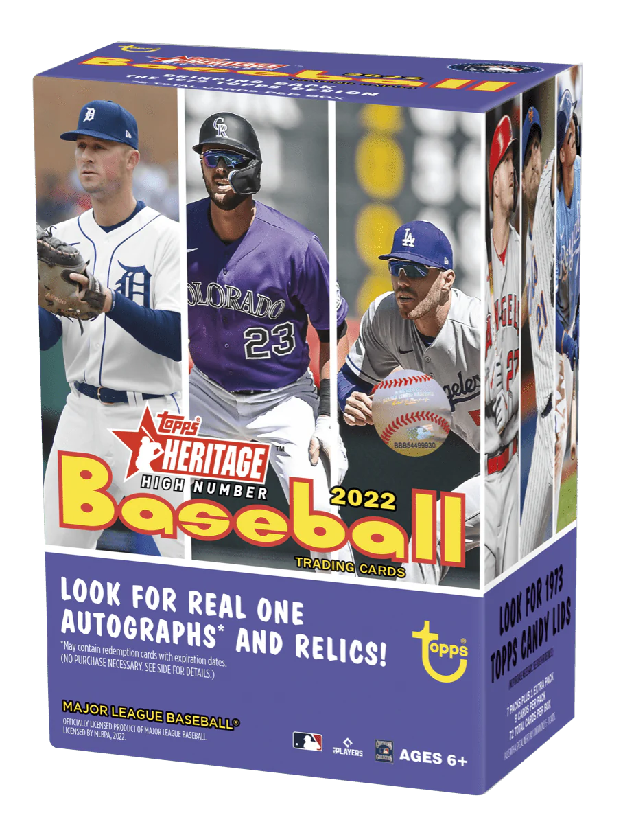 2022 Topps Heritage High Number Baseball Blaster Box Trading Cards J99317