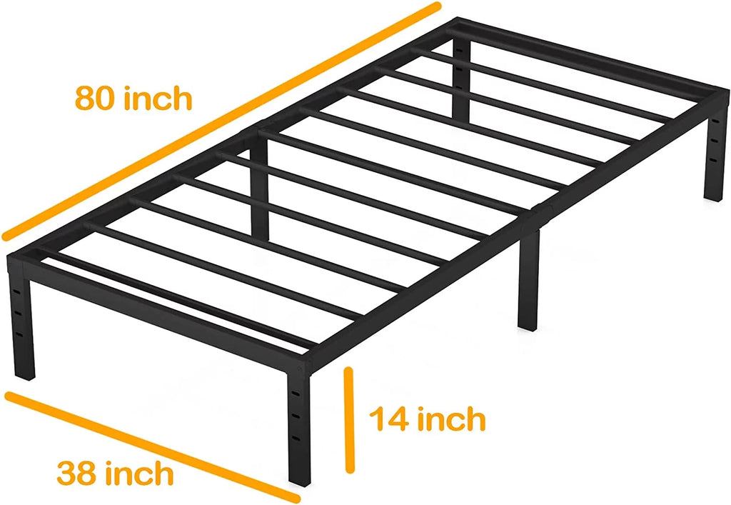 14 inches Twin XL Metal Bed Frame Y99468