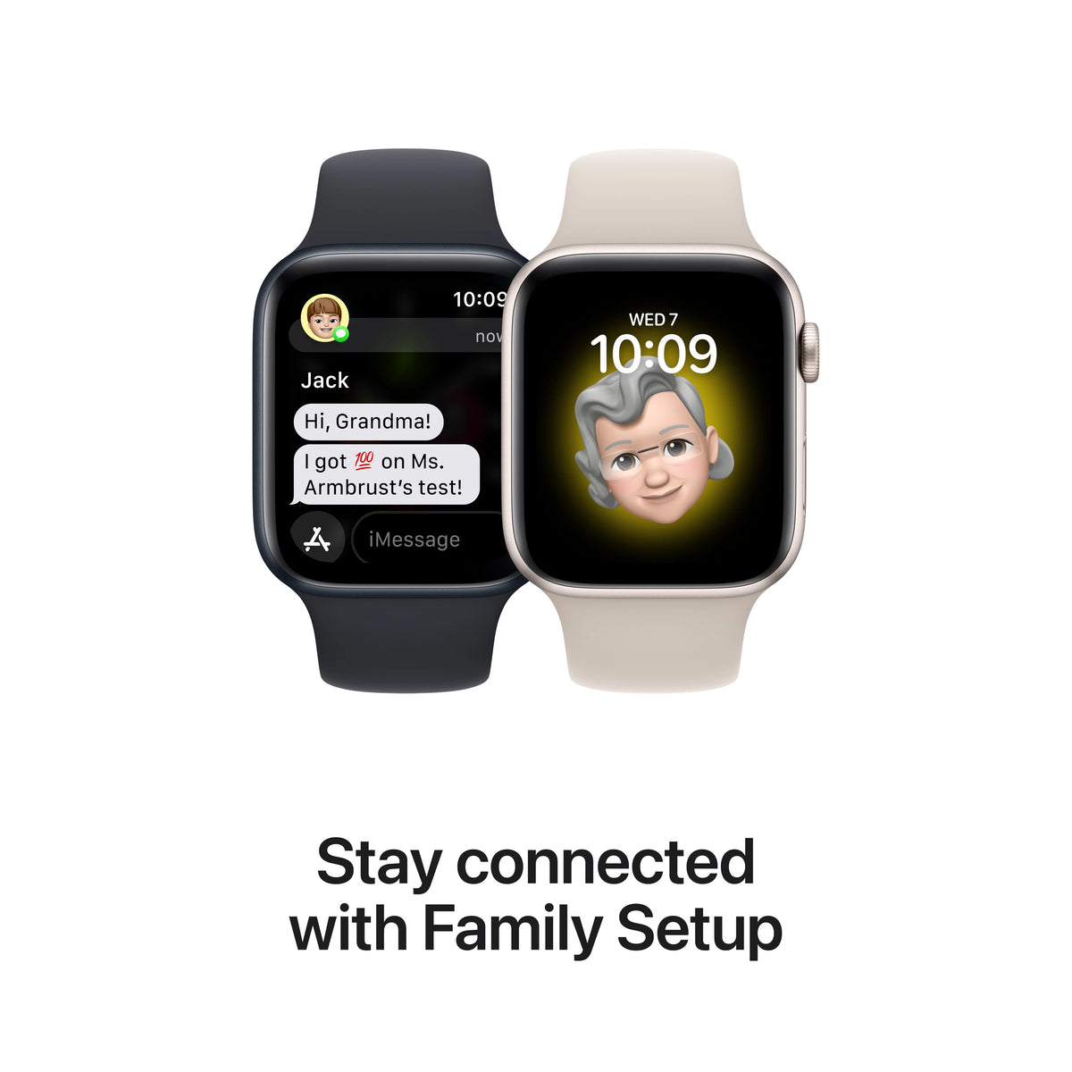 Apple Watch SE 2nd Gen GPS 40mm Silver Aluminum Case with White Sport Band Z3085