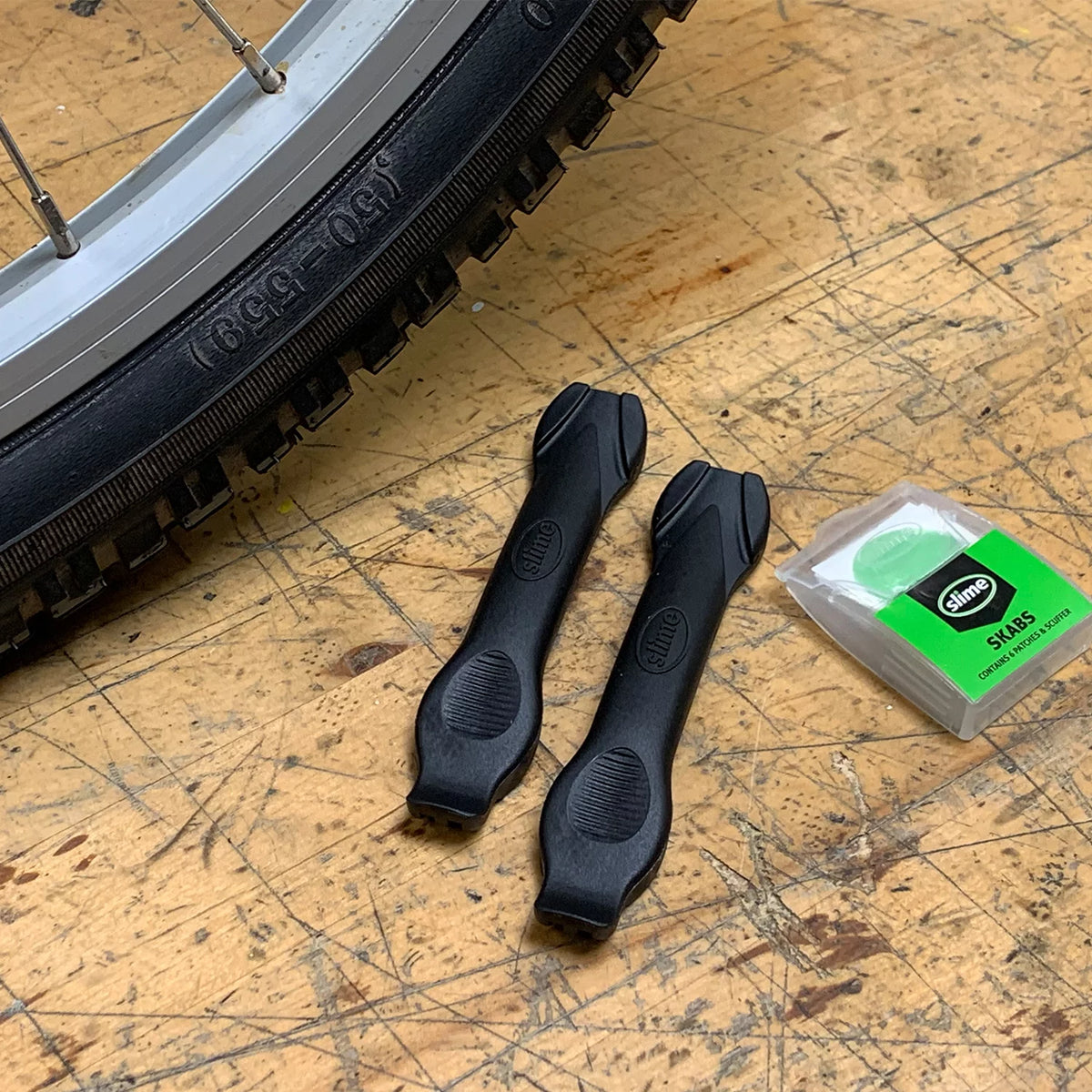 Peel & Stick Bicycle Tire Repair Kit Patches with Levers S151340