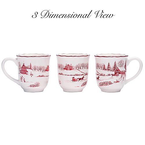 Ceramic Mug Set of 4, 16oz F28656