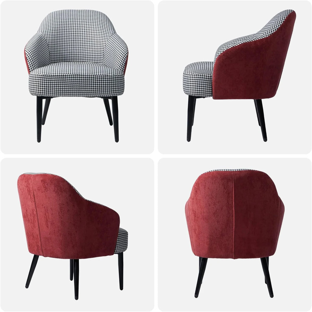 Houndstooth Upholstered Accent Chair S4573