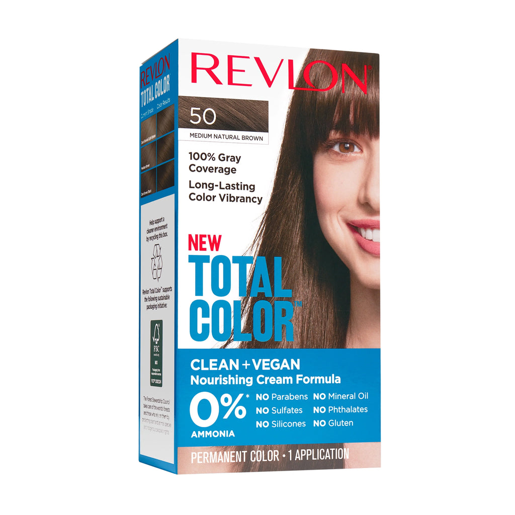 Permanent Hair Color, 100% Gray Coverage, 535 Medium Golden Mahogany, 5.94 fl oz W348655