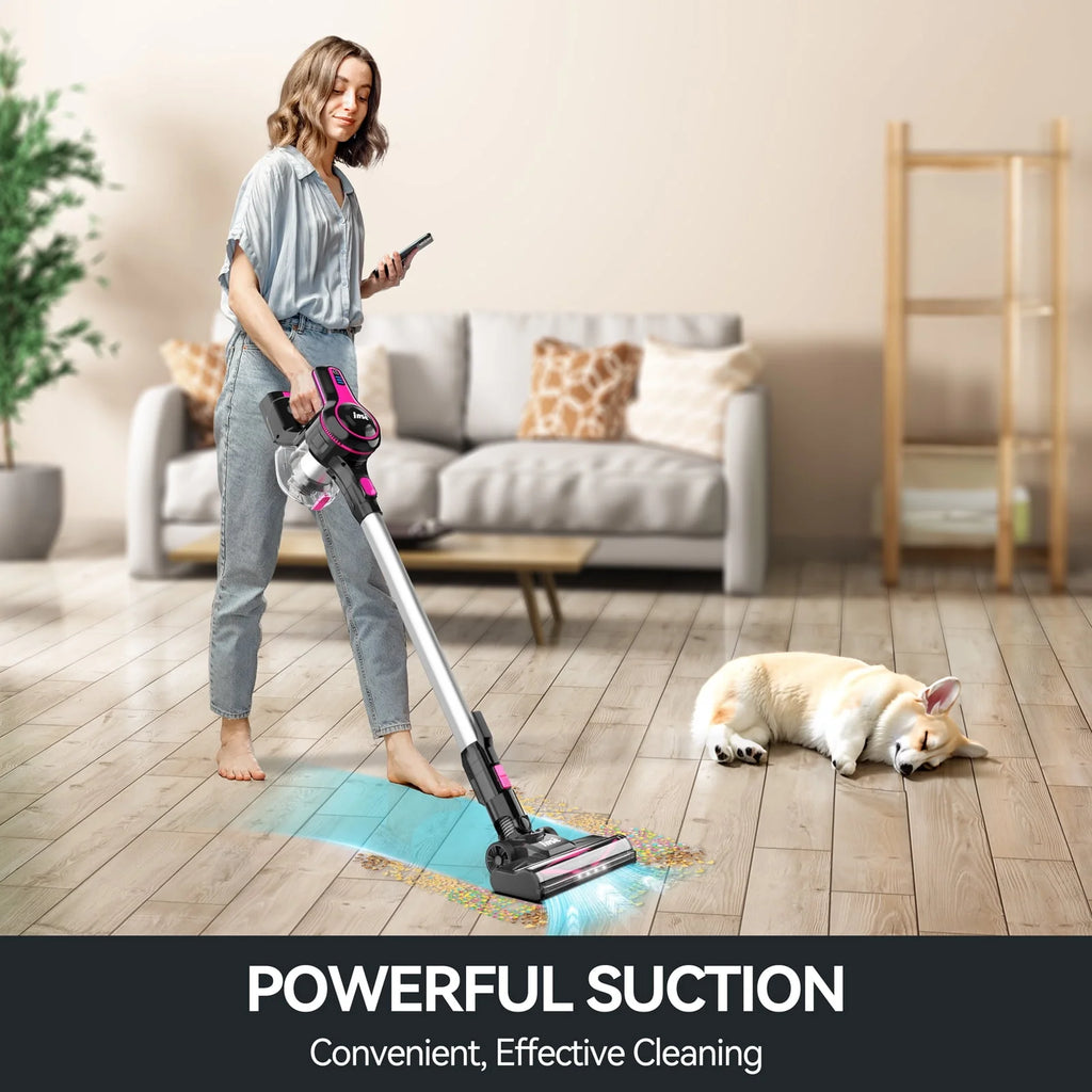 Cordless Stick Vacuum Cleaner 6-in-1 Lightweight Handheld Vacuum Blue U691