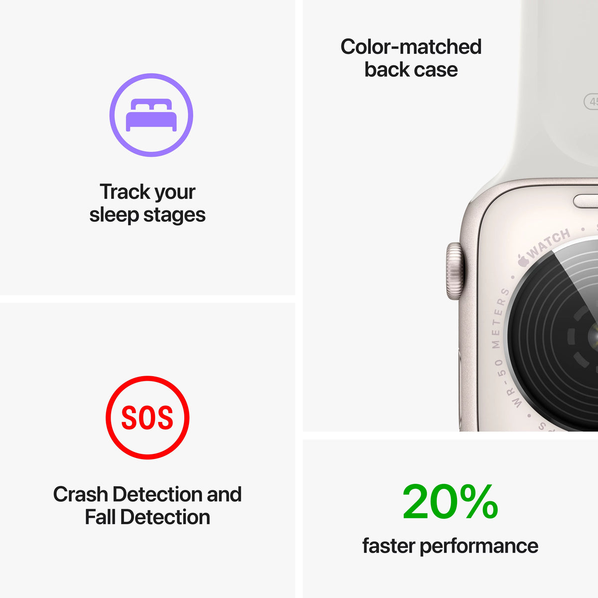 Apple Watch SE 2nd Gen GPS 40mm Silver Aluminum Case with White Sport Band Z3085