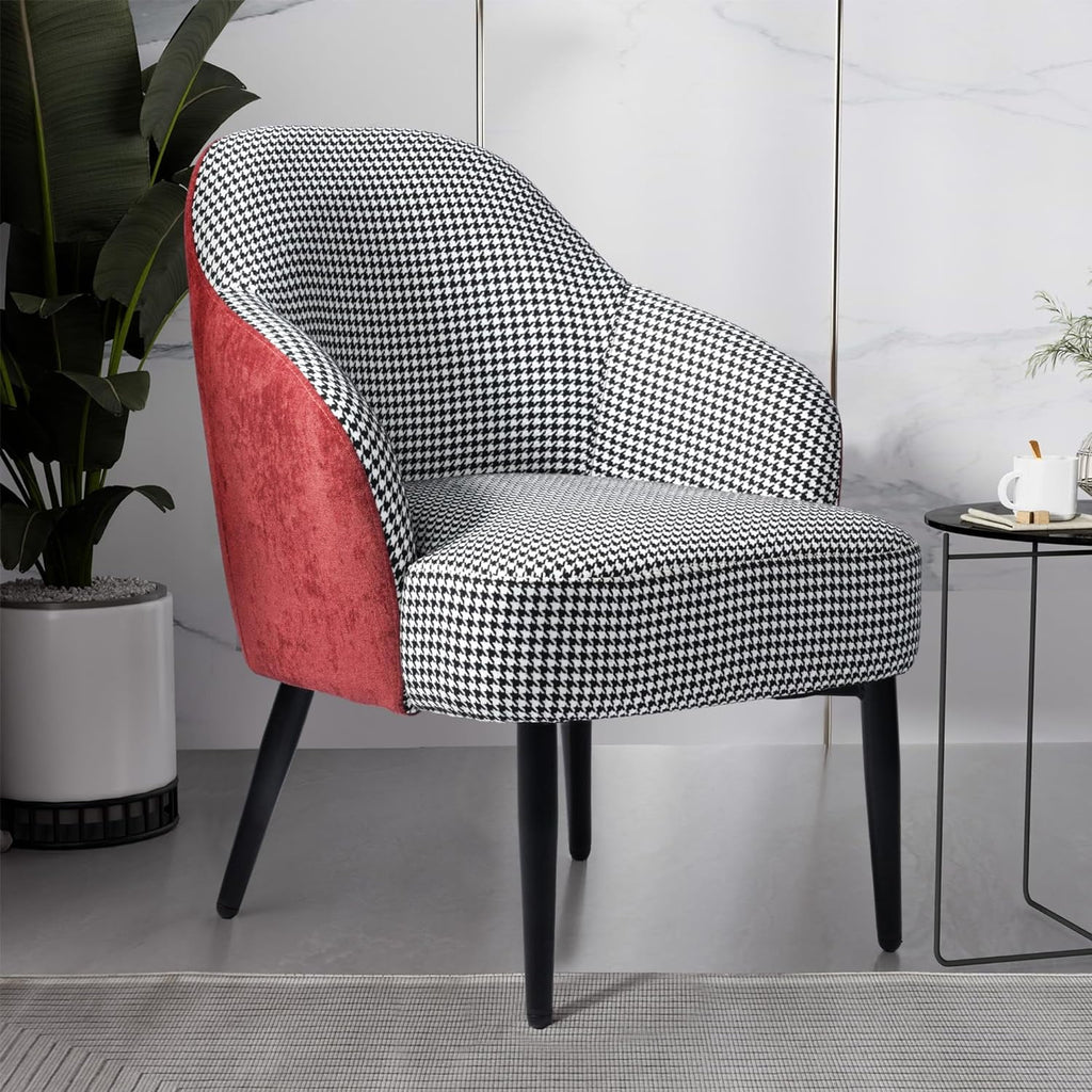 Houndstooth Upholstered Accent Chair S4573