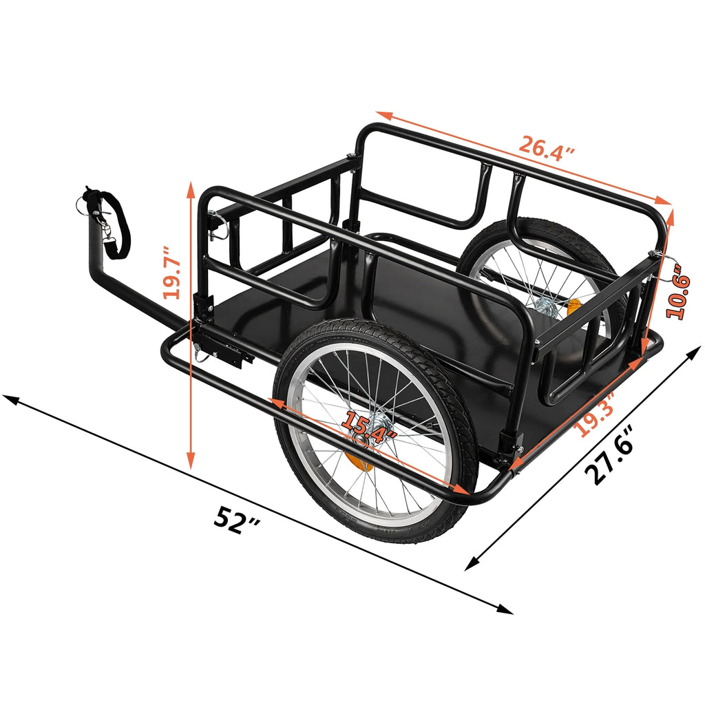 Foldable Bike Cargo Trailer with 16'' Wheels F277709