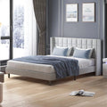 Full Size Wood Platform Bed Frame with Headboard Z7204