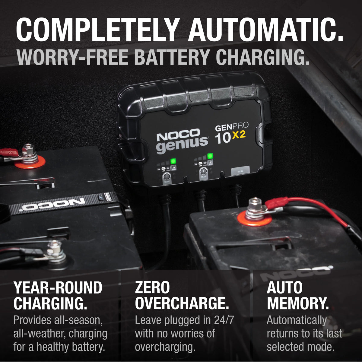 2-Bank 20A 12V Onboard Battery Charger S863