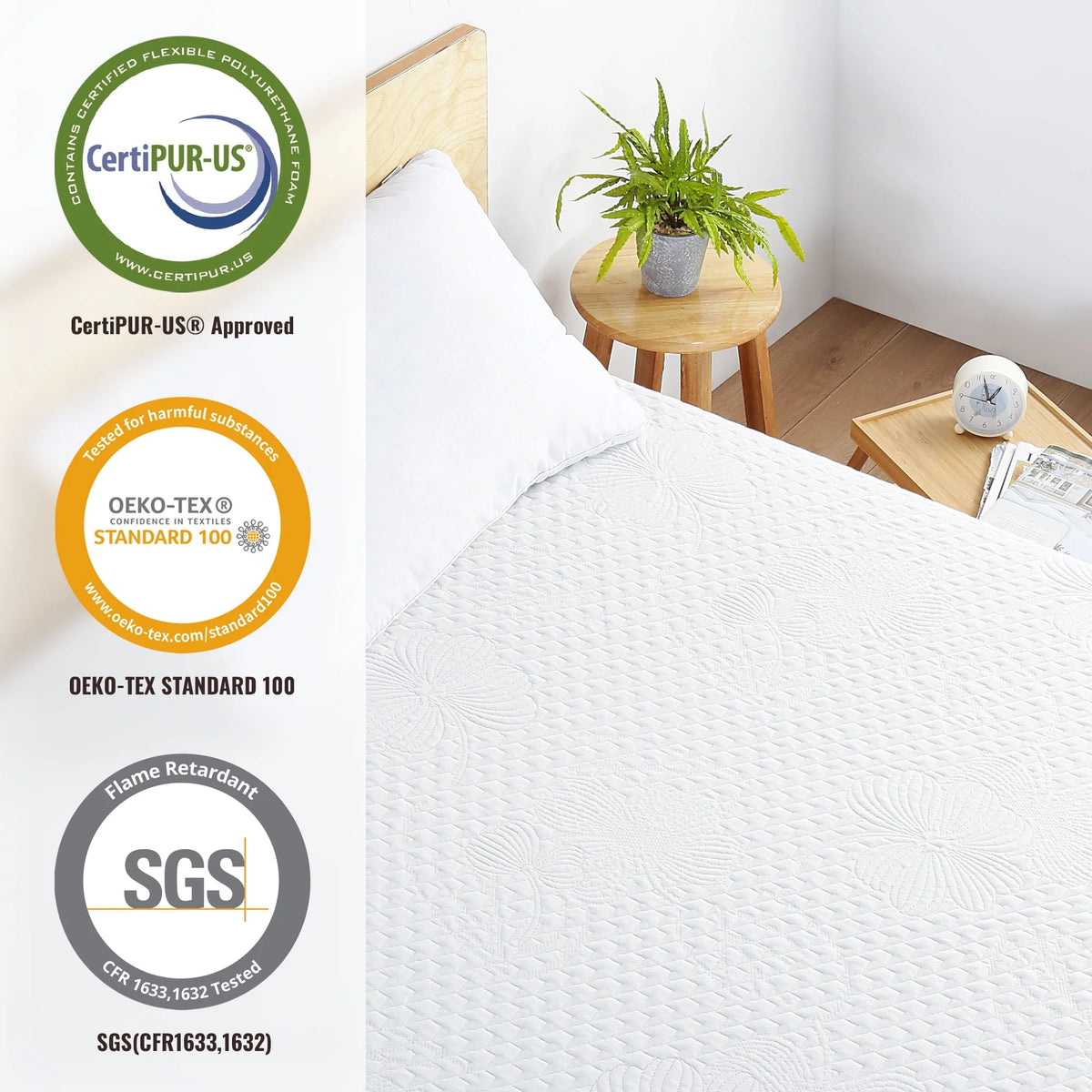 10 Inch Gel Memory Foam Mattress Medium Firm Twin Size X71099