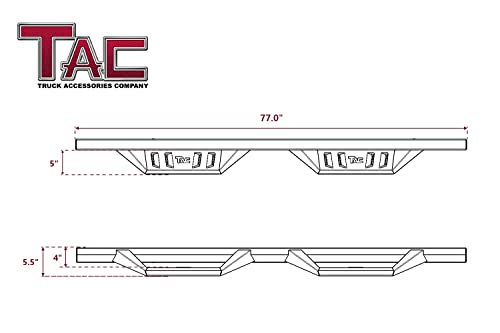 Black Running Boards Side Steps for Toyota Tundra Double Cab T96976
