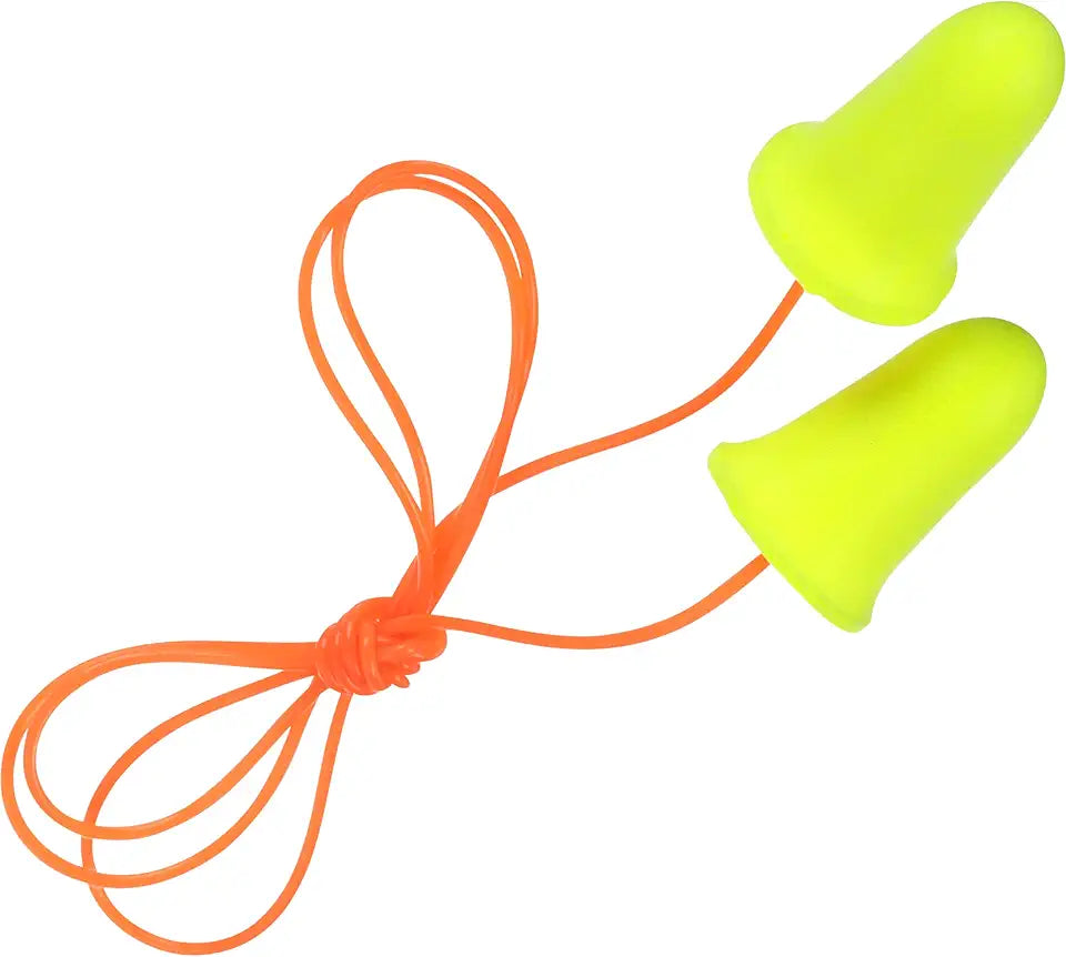 Corded Disposable Foam Ear Plugs, 200 Pairs F45443