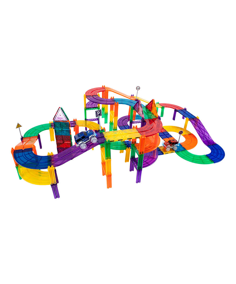 Magnetic Building Block Race Track 100 Piece Set Y9886