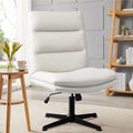 High Back Armless PU Leather Office Desk Chair B697781