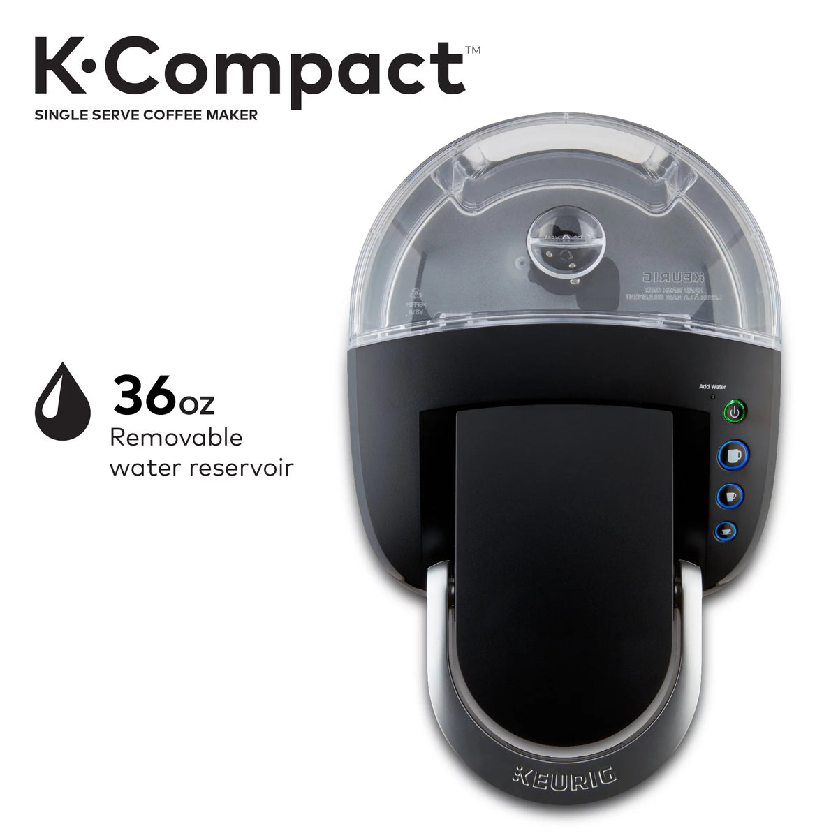 Black Single-Serve K-Cup Pod Coffee Maker M823924