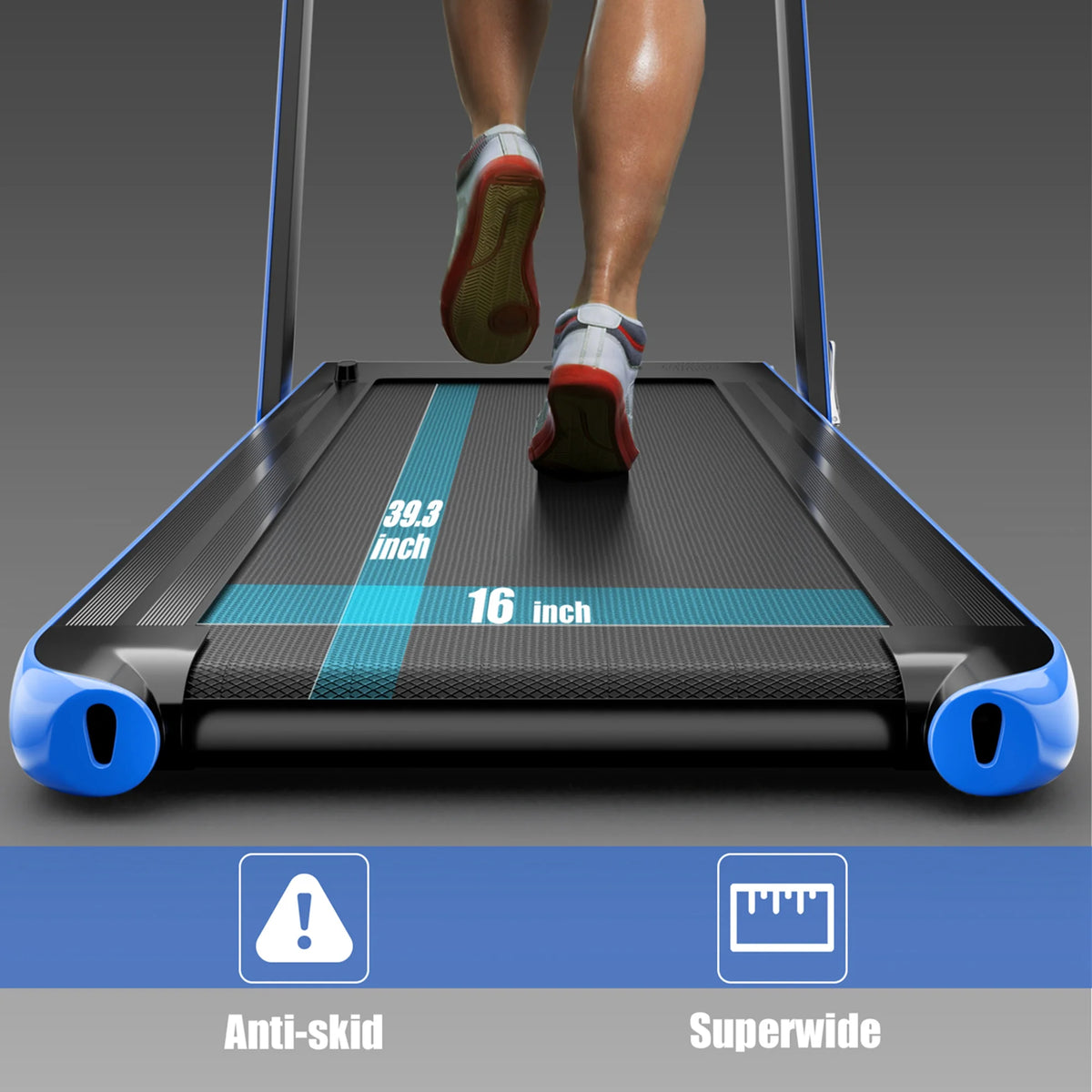 2.25HP Folding Treadmill with Remote Control A9449
