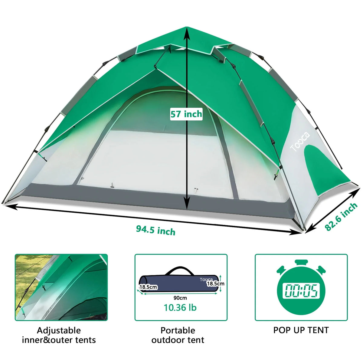 4-Person Camping Tent N598424
