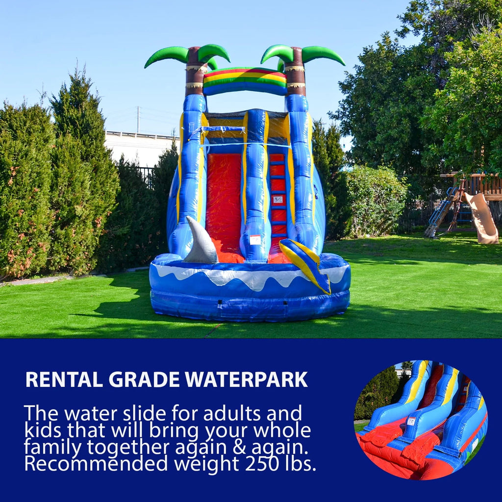Shark Water Slide with Pool E504