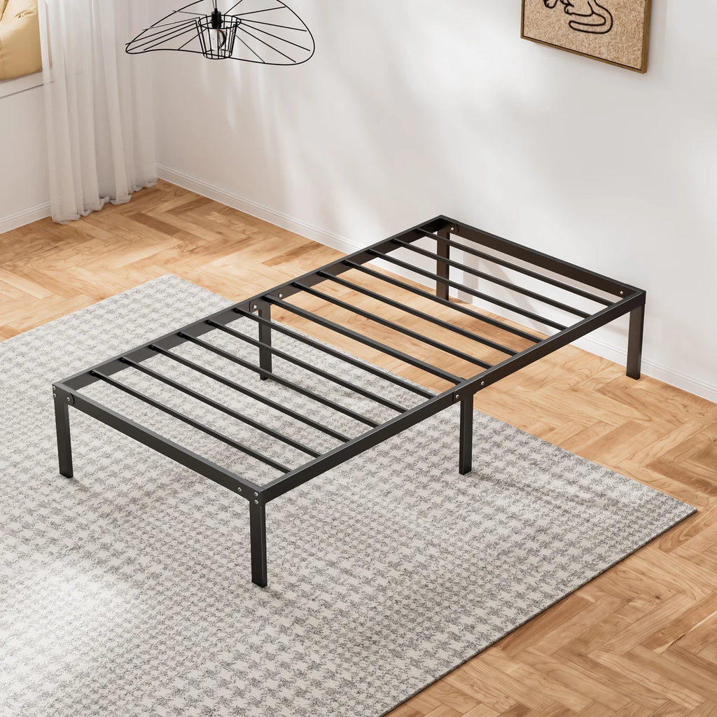 Twin Size Metal Bed Frame with Headboard and Footboard M775