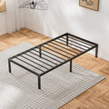 Twin Size Metal Bed Frame with Headboard and Footboard M775