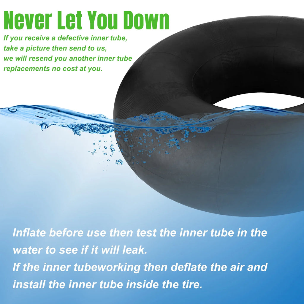4.80/4.00-8 Replacement Tire Inner Tubes with TR-13 Straight Valve Stem, 2 Pack R500719