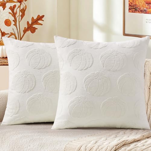 Christmas Chenille Soft Throw Pillow Covers 18x18 Set of 2 J779