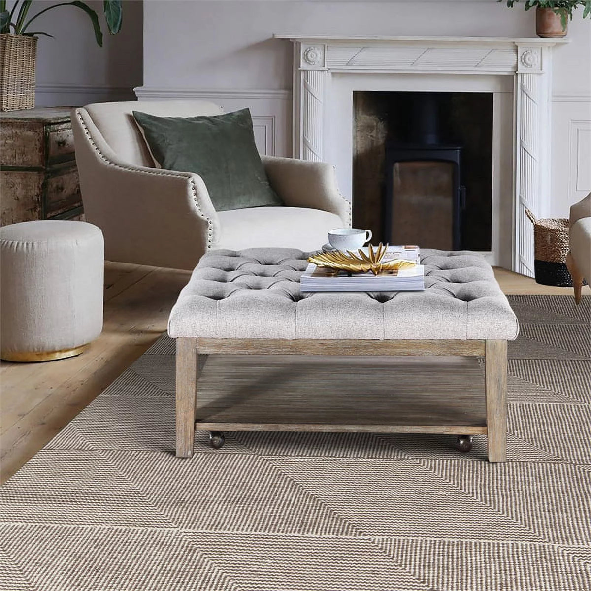 Square Wood Cocktail Table H35086