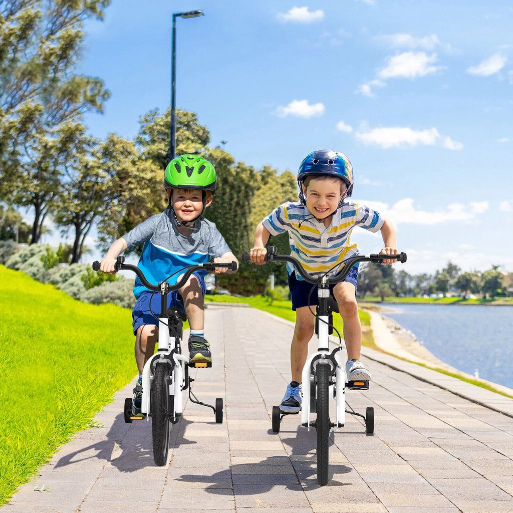 14 Inch Kids Bike with Training Wheels and Basket G634296
