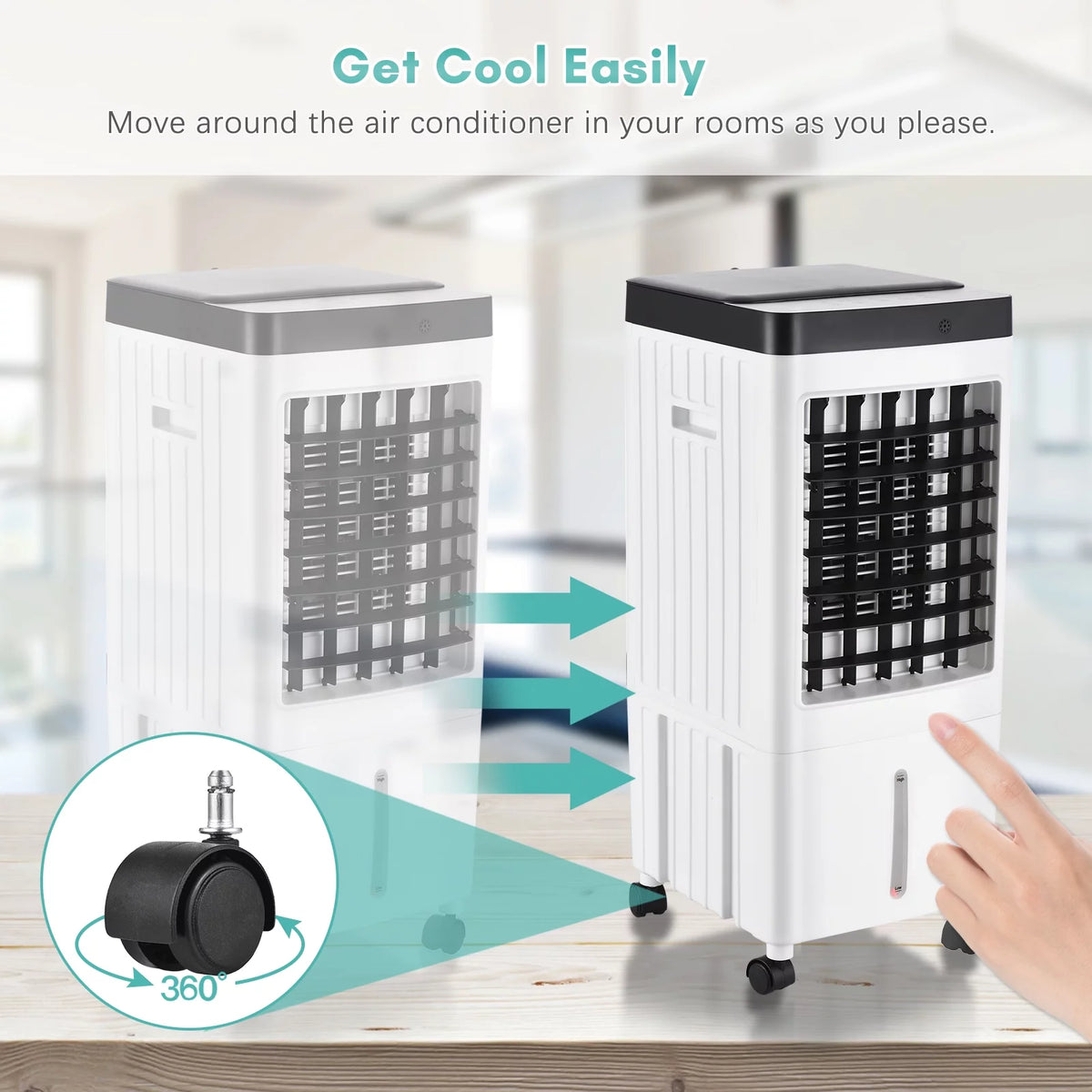 Portable Air Conditioner Cooler Fan with 3 Wind Speeds V558