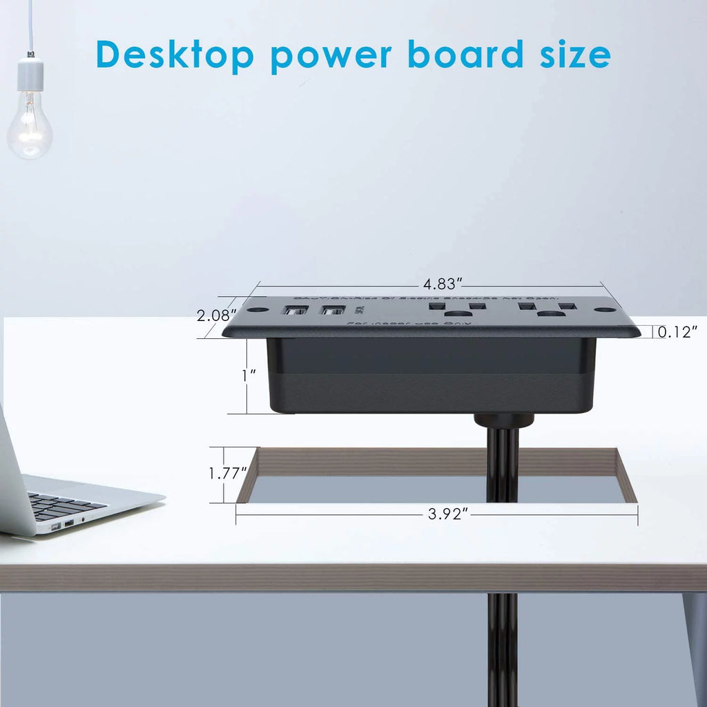 Recessed Power Outlet with 2 USB I435