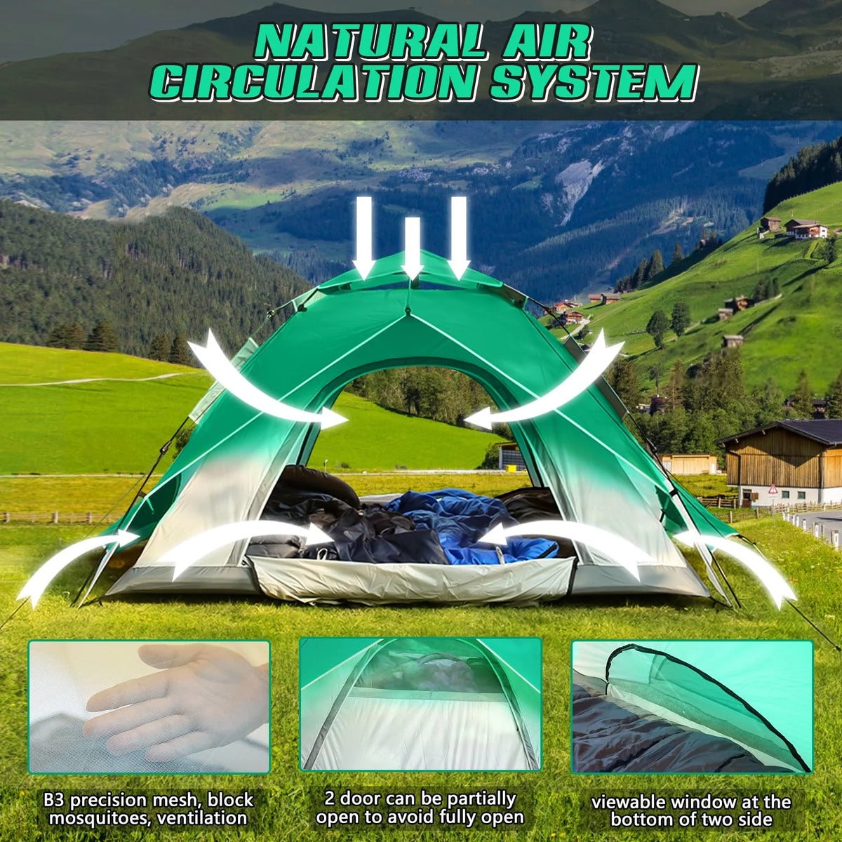4-Person Camping Tent N598424