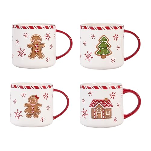 Ceramic Mug Set of 4, 16oz F28656