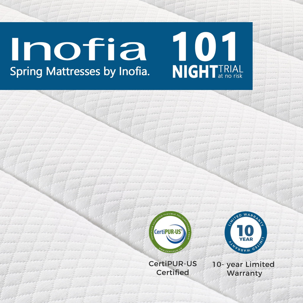 10 inch Hybrid Full Size Memory Foam Mattress K381