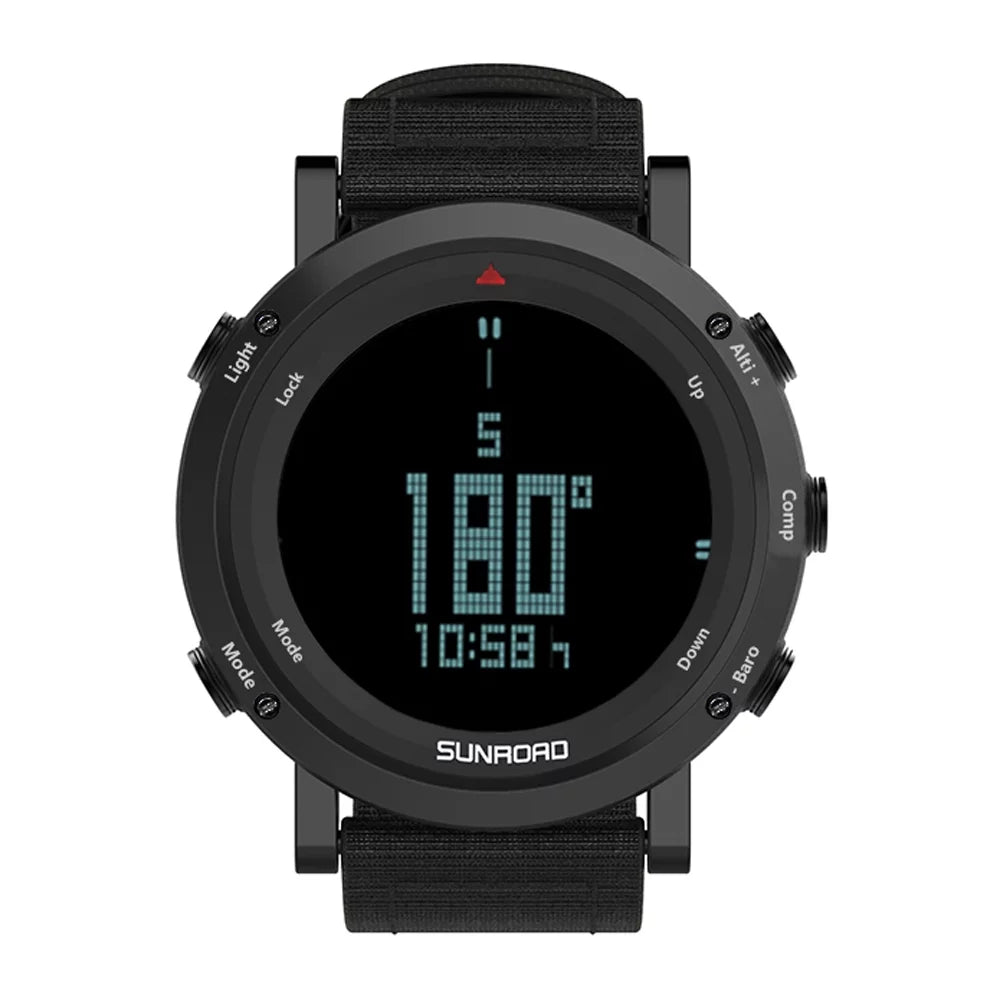 Barometer Altimeter Compass Weather Forecast Men Watch 50meters-resistant Multifunctional Outdoor Sports Watch L88898