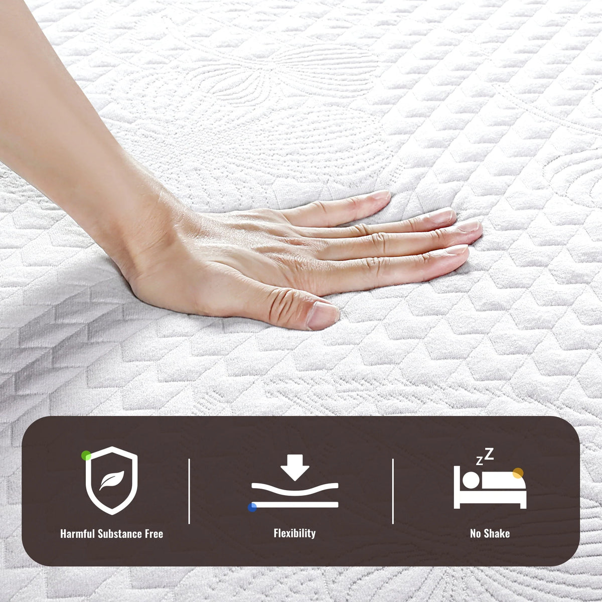 10 Inch Gel Memory Foam Mattress Medium Firm Twin Size X71099